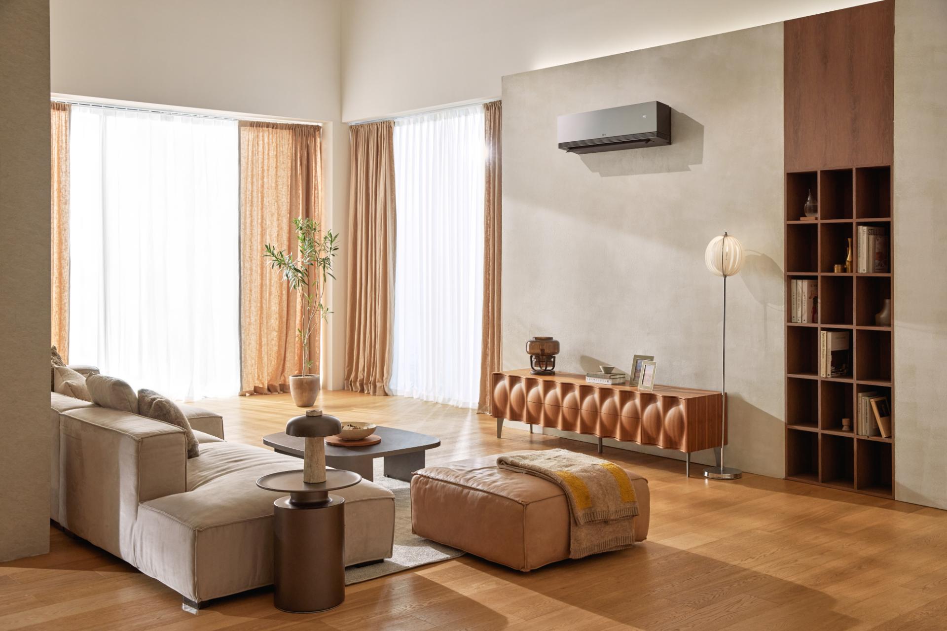 Modern interieur met airco voor aangenaam binnenklimaat